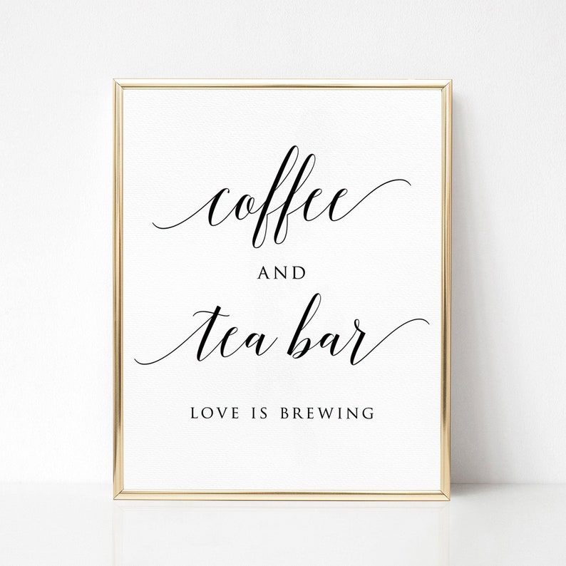 Free Printable Coffee And Tea Bar Signs