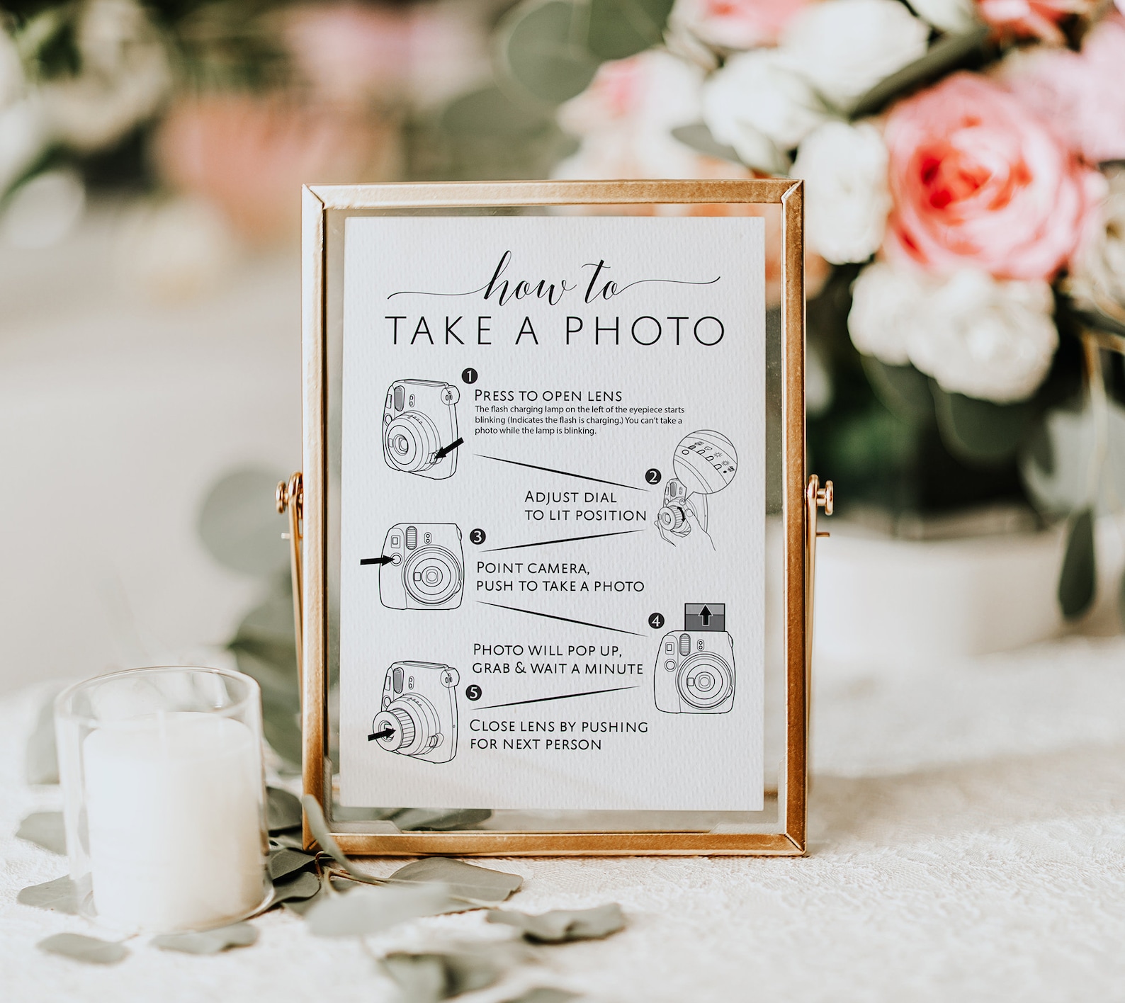 Instax Mini 9 Instructions Instax Guest Book Sign Instax Etsy