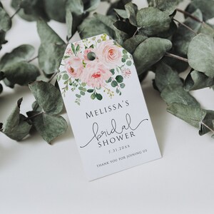 Editable Bridal Shower Favor Tags, Printable Bridal Shower Favor Tag ...