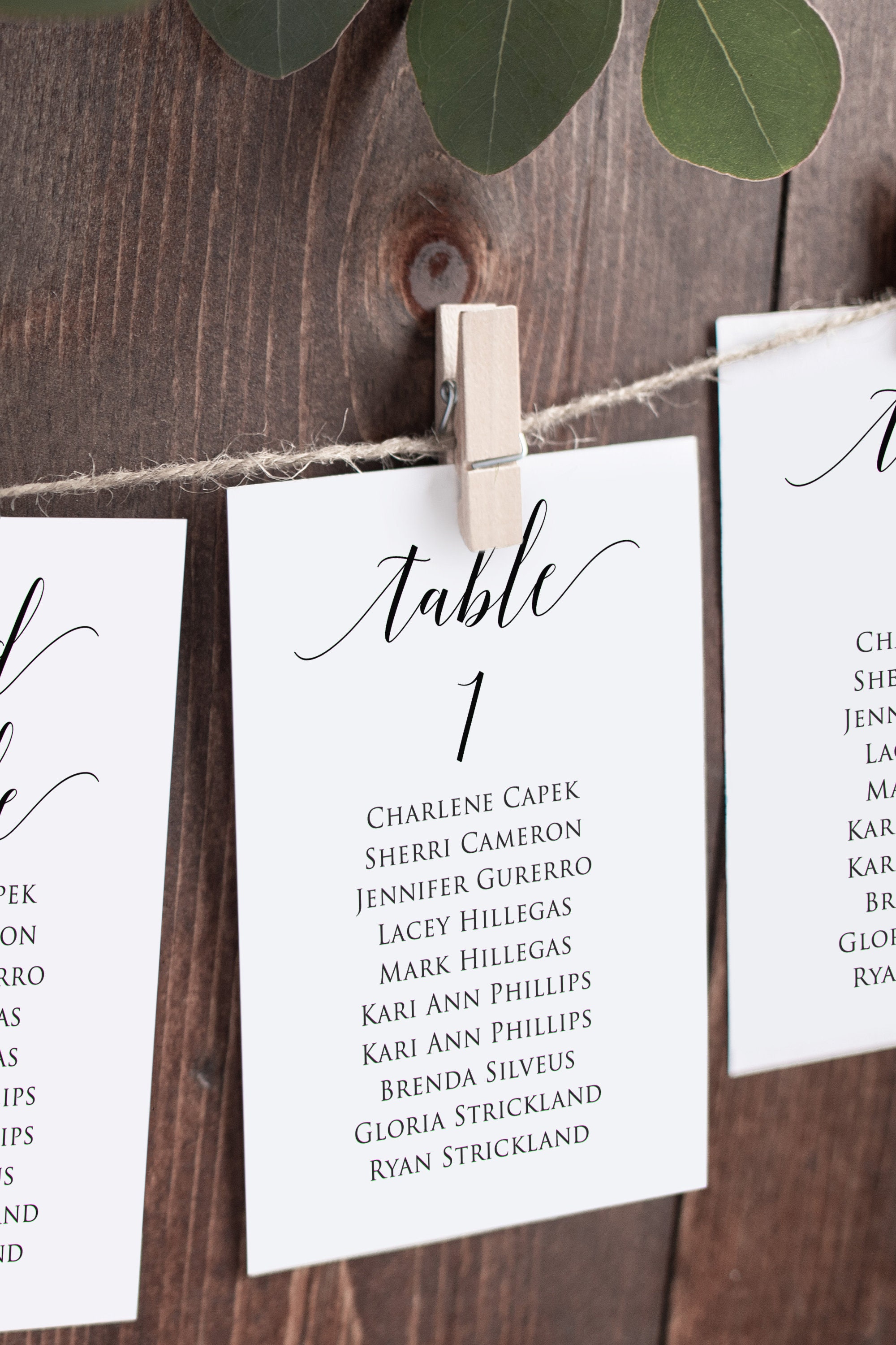 Printable Wedding Seating Chart Template Modern Seating - Etsy