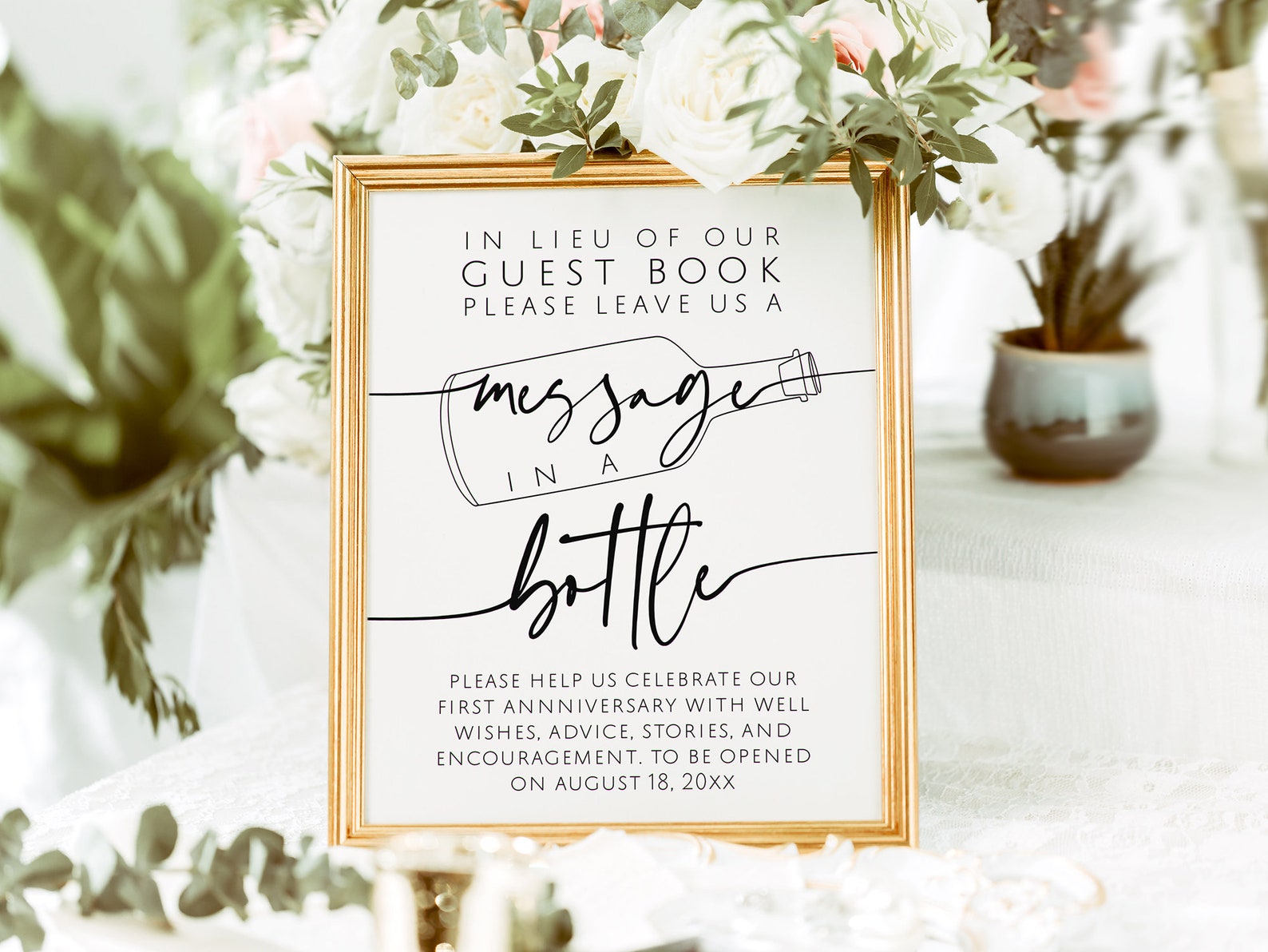 Message in A Bottle Sign Message in a Bottle Printable - Etsy