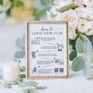 Photo Guest Book Sign Wedding Printables Instax Camera - Etsy