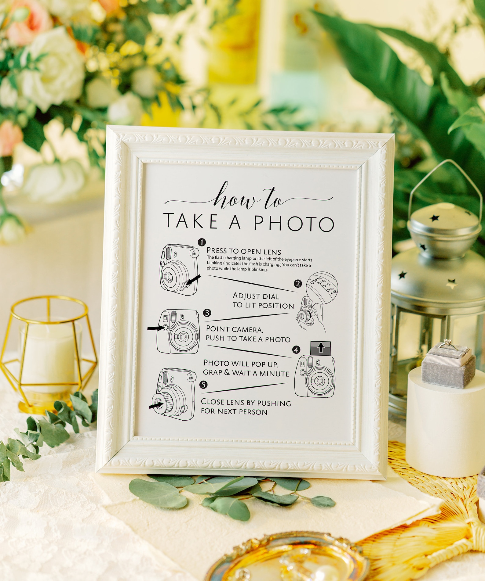Instax Mini 9 Instructions Instax Guest Book Sign Instax Etsy UK