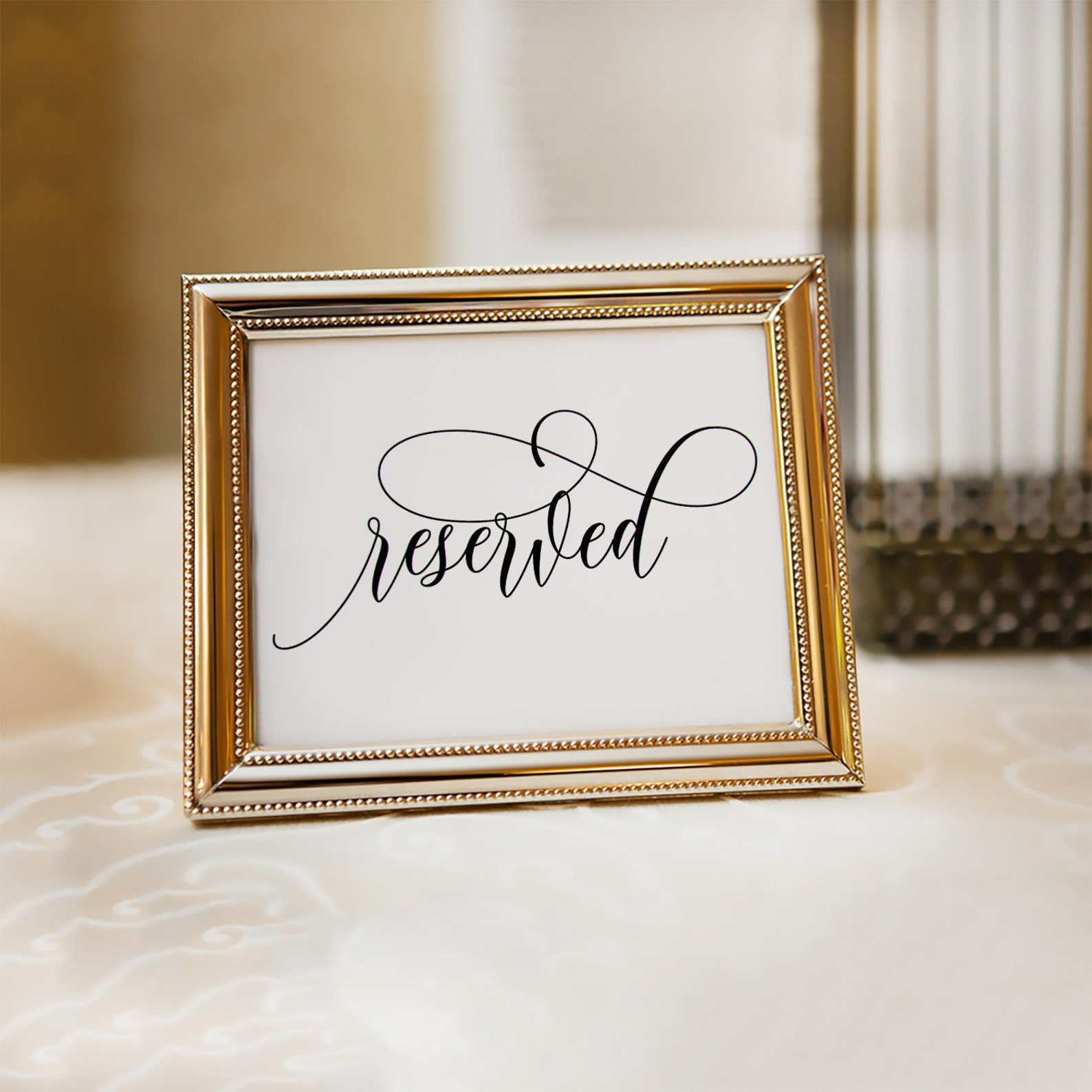 Printable Wedding Reserved Sign Printable Reserved Sign - Etsy