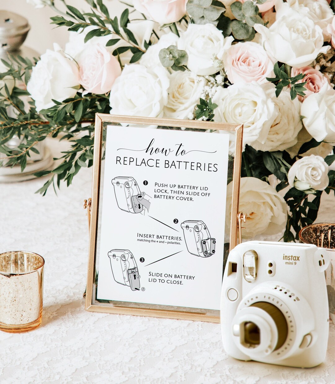 Instax Mini Photo Guestbook, Wedding Reception Sign, Instax Mini Camera, How to Replace