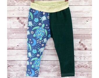 Turtle Leggings, Turtle Baby Clothing, Newborn Baby Gift, Gender Neutral Baby Clothes, Comfortable Clothes, Toddler Boy Clothes, Unisex Baby