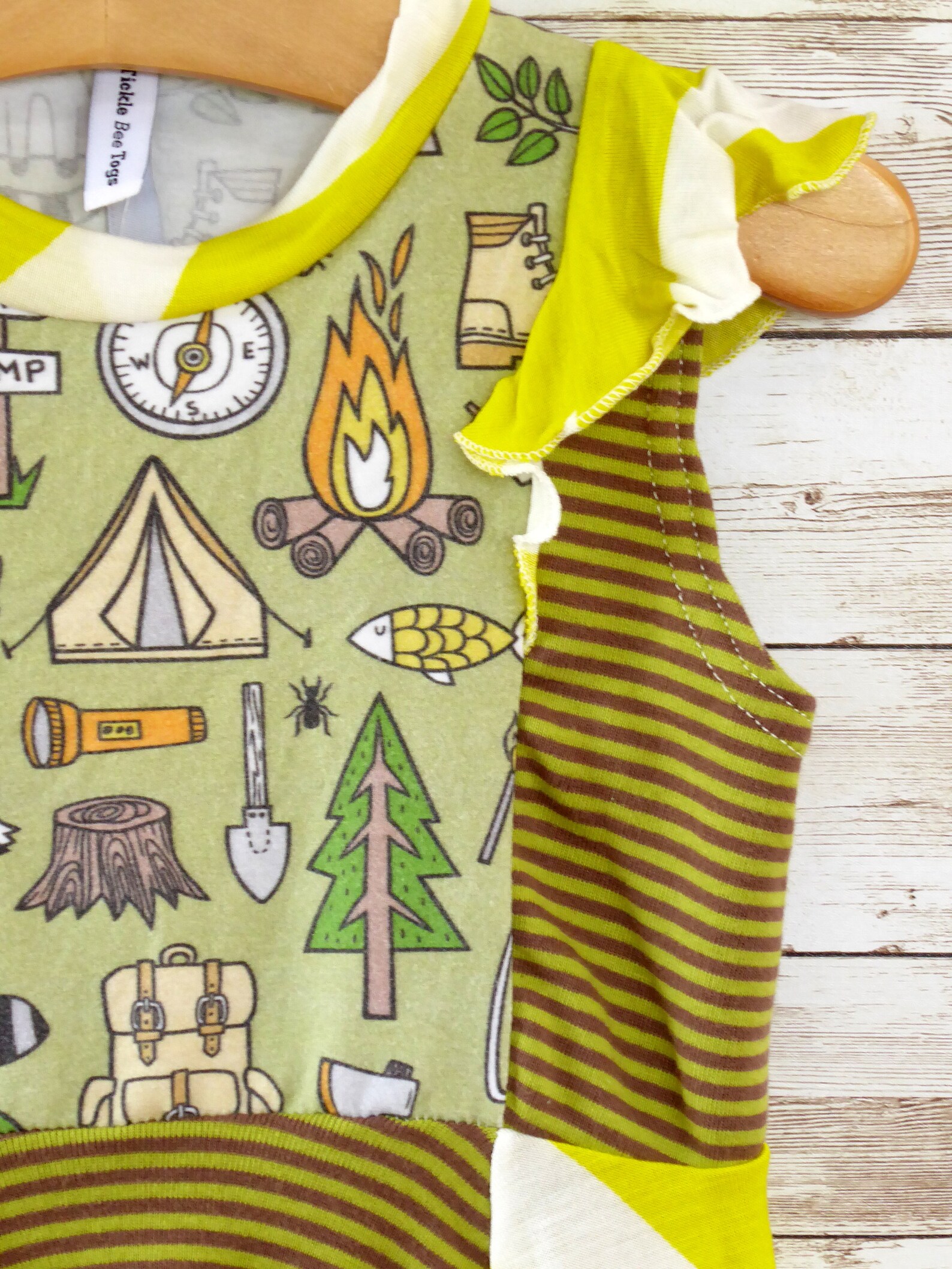 Girl Camping Dress Toddler Camping Dress Girl Summer Dress Etsy