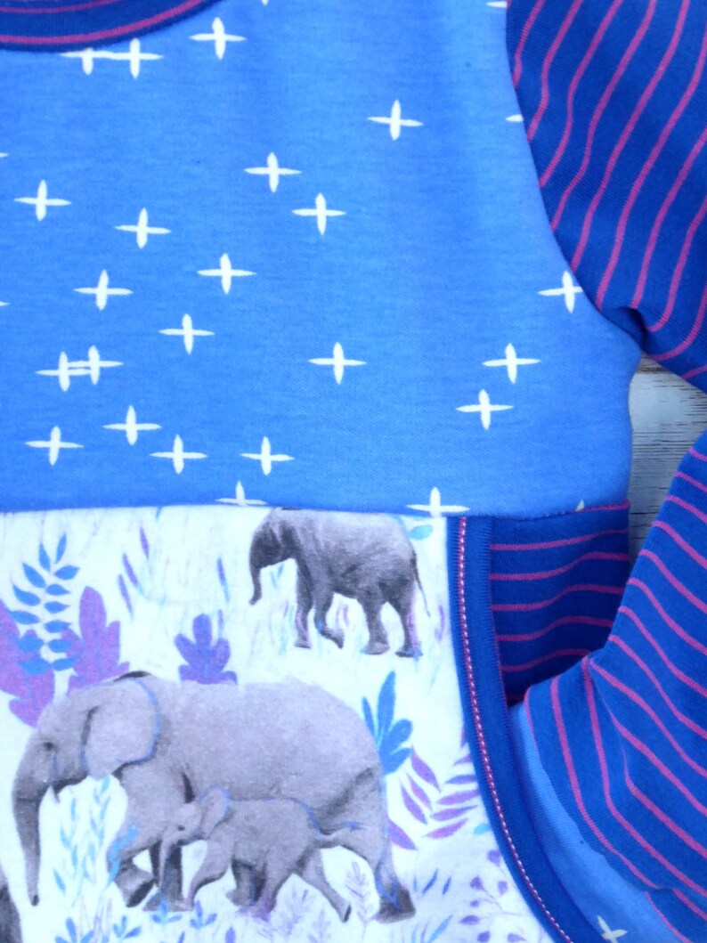 Gender Neutral Tee Shirt Handmade Tee Shirt Organic Elephants Pouch Pocket Tee Unisex Kids Gift Toddler Tee Shirt Pocket Tee Shirt