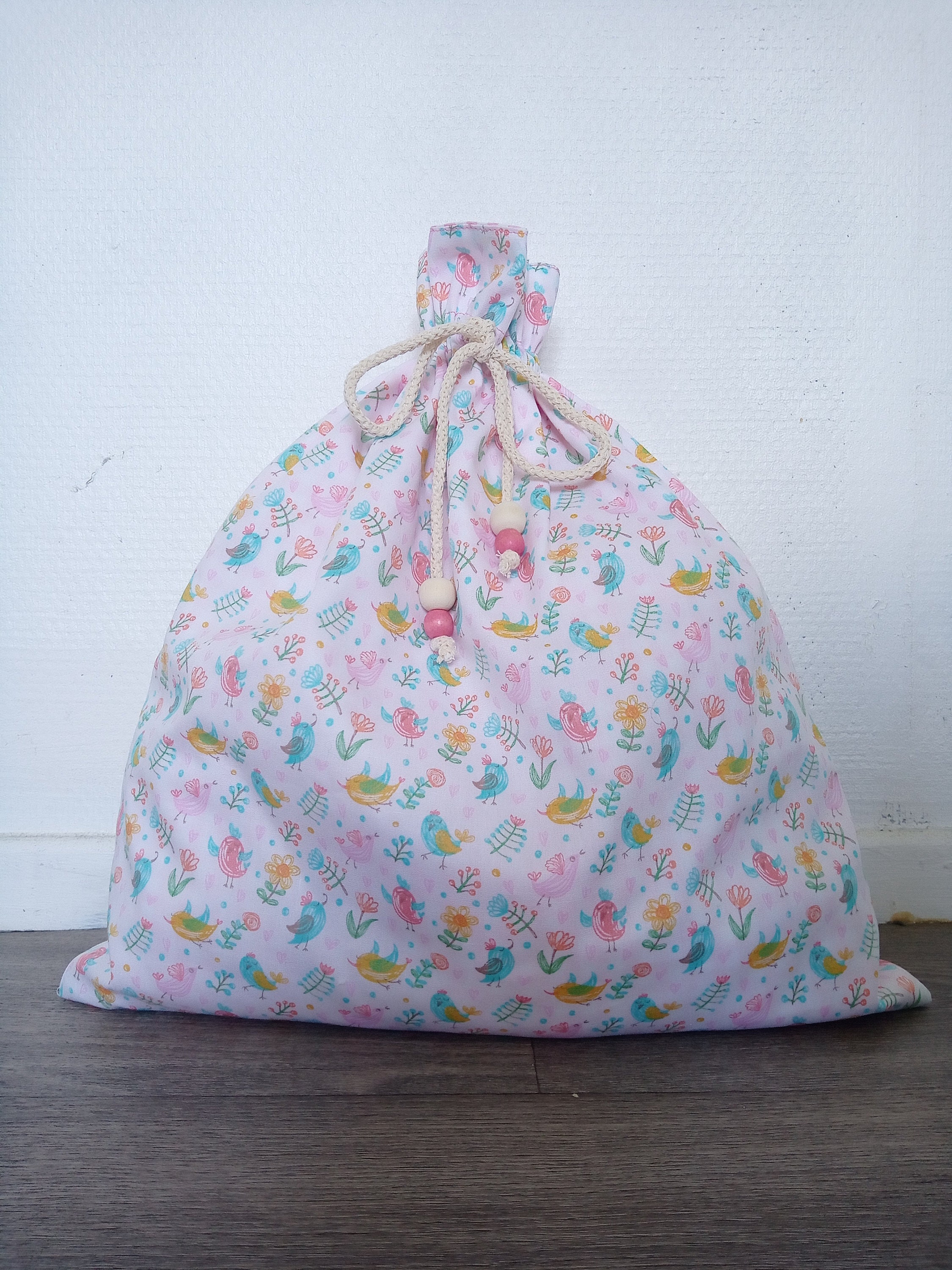 Sac Jouet Motif Oiseaux