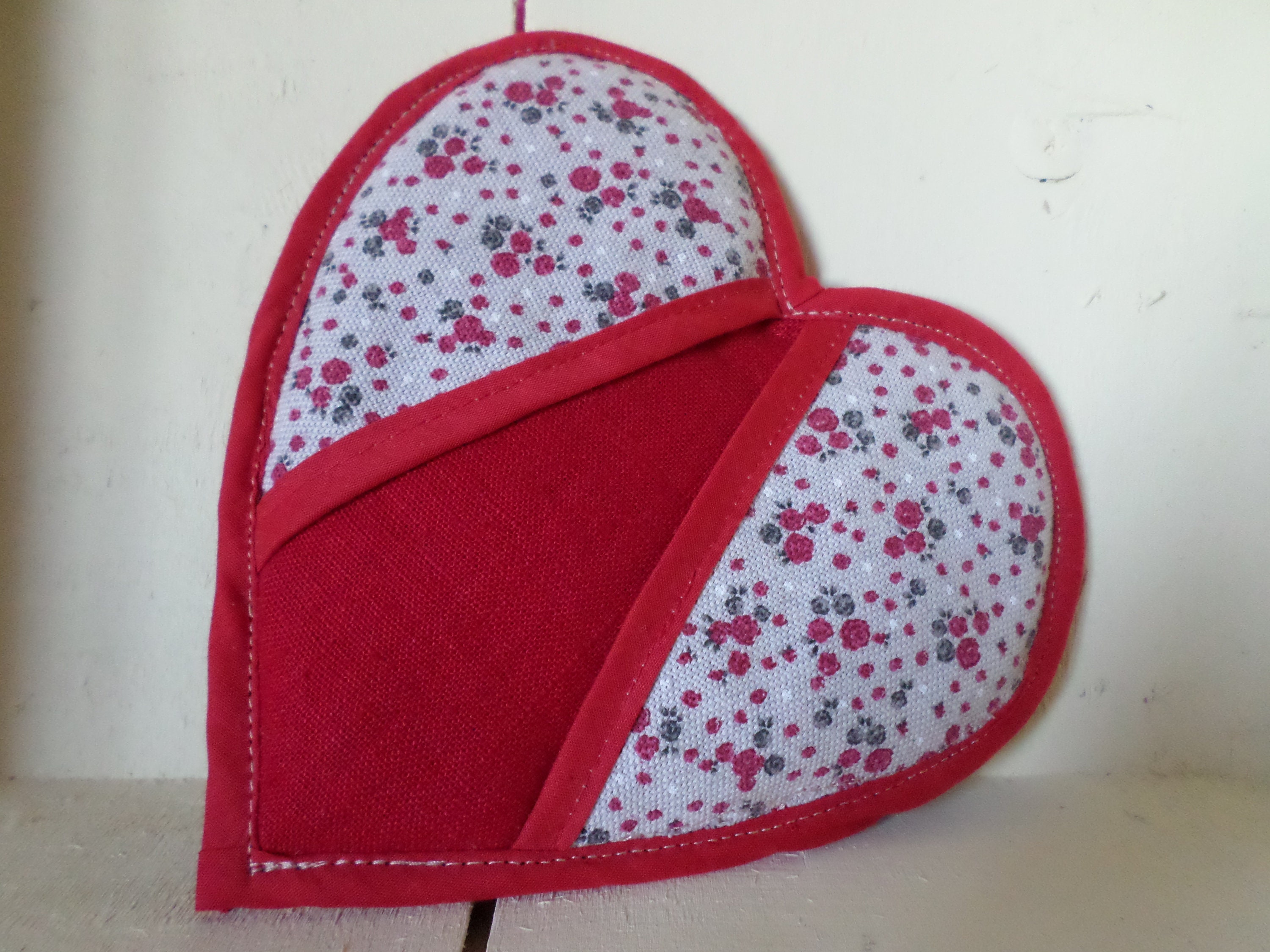 Manique en Forme de Cœur Lin