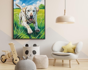 Yellow Labrador Retriever (Downloadable Digital Art)
