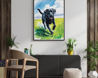 Black Labrador Retriever (Downloadable Digital Art)