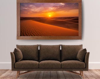 Sunset over Desert Dunes (Downloadable Digital Art)