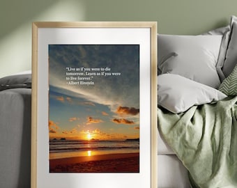 Albert Einstein Quote (Downloadable Digital Art)