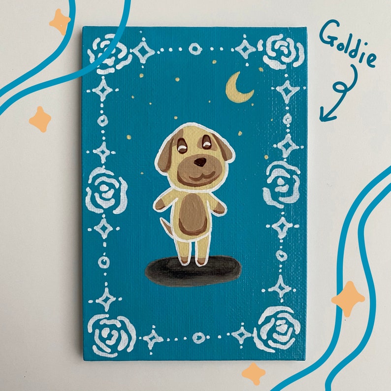 Goldie Amiibo 4x6 Painting image 1