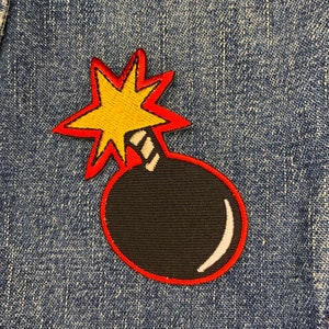 Cartoon Bomb Embroidered Fabric Patch Movie #0113