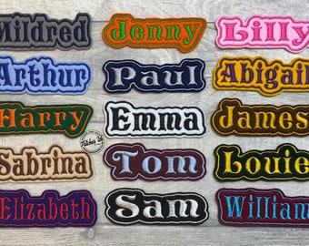 Personalised Embroidered Name Patch Badge