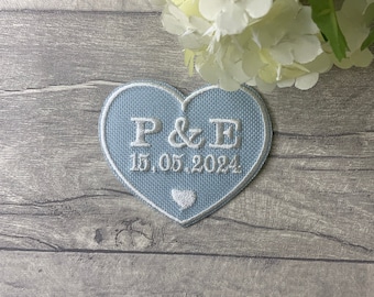 Something Blue Personalised Embroidered Patch | Wedding Dress | Special Day | Wedding Day | Bride | Bridal