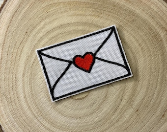 Love Letter Valentines Embroidered Iron On patch