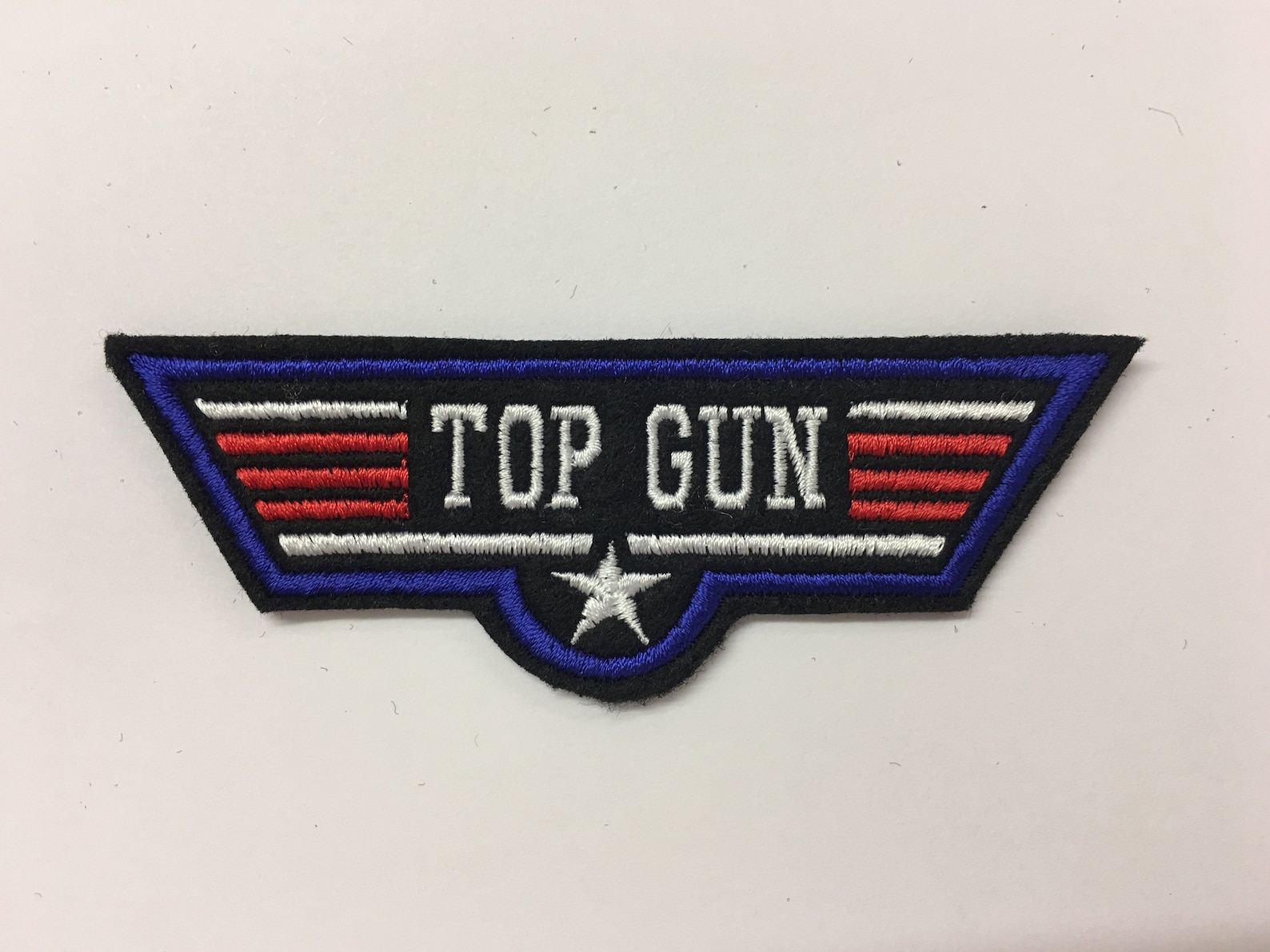 Personalised Custom Top Gun Style Embroidered Felt Name Patch Etsy