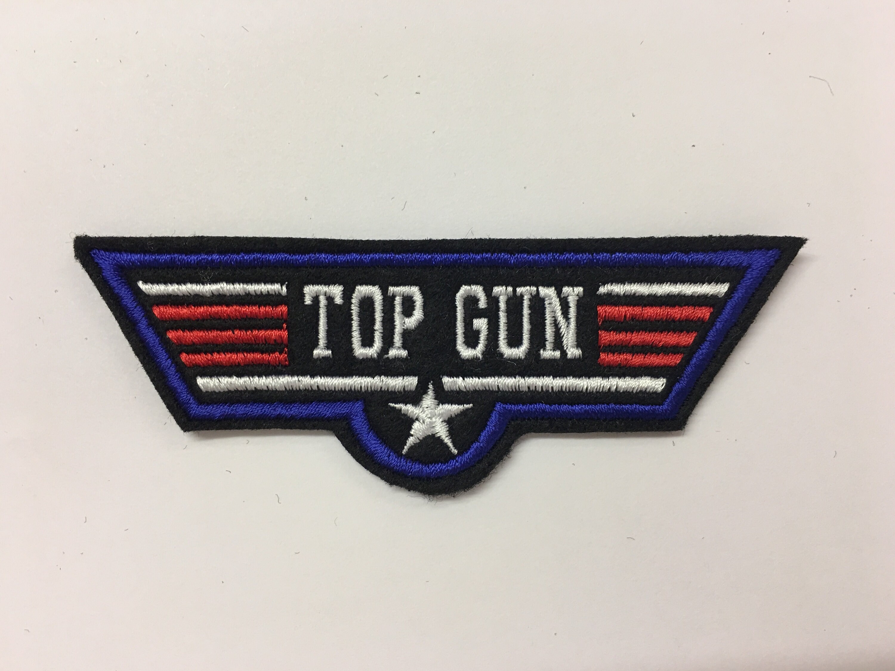Personalised Custom Top Gun Style Embroidered Felt Name Patch Etsy