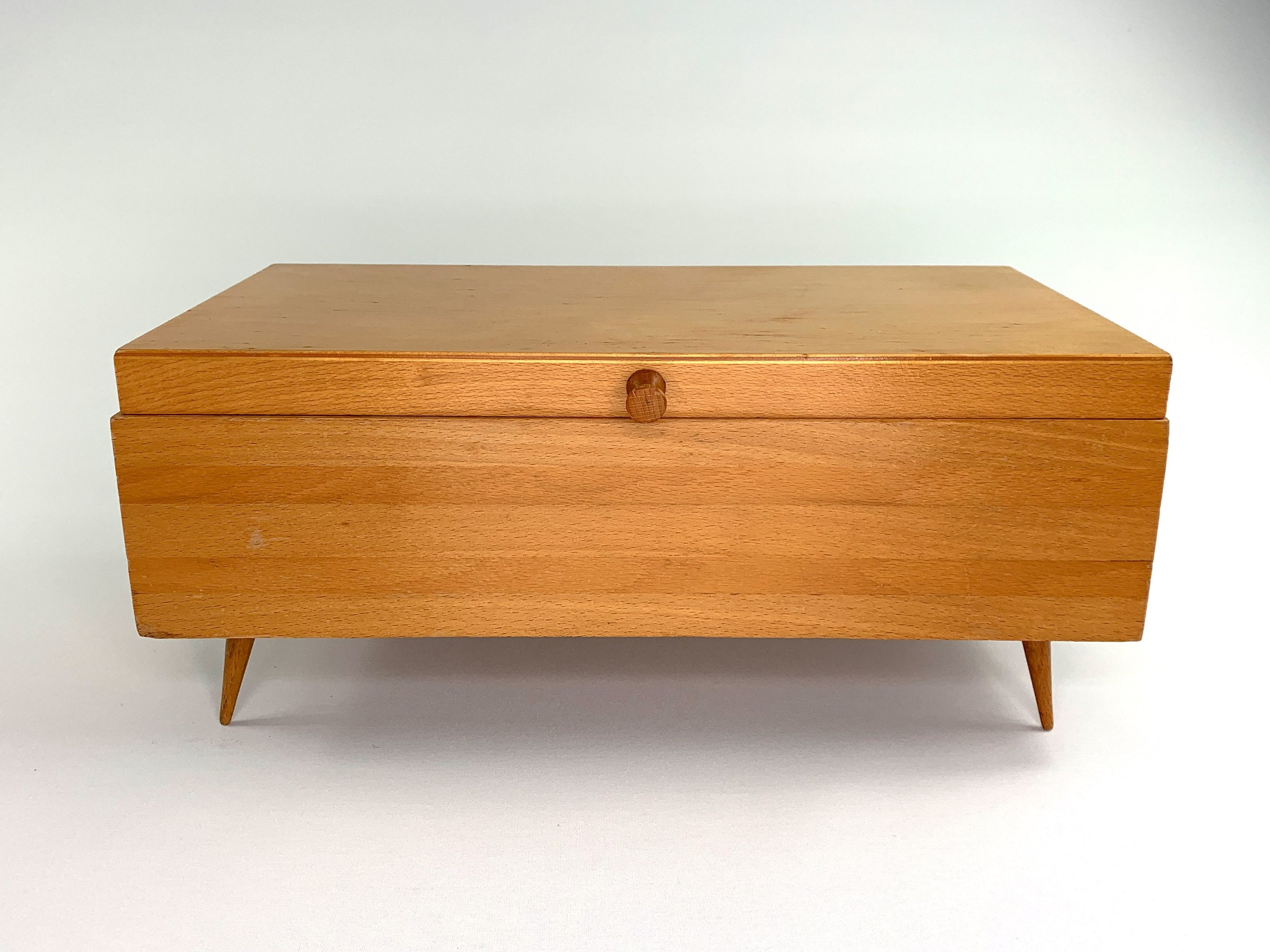 Original Vintage Nähkästchen aus Holz | Etsy