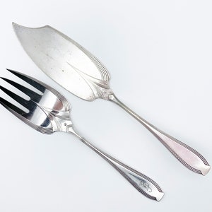 Versilbertes Fisch Vorlegebesteck von WMF