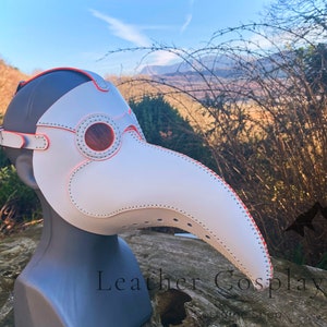 Plague Doctor Mask - Real Leather - Steampunk - Face mask - Leather Mask - Halloween - Cosplay - Plague Doctor - Steampunk Mask