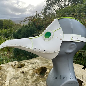 Plague Doctor Mask - Real Leather - Steampunk - Face mask - Leather Mask - Halloween  - Plague Doctor - Steampunk Mask -Weeding Plague Mask