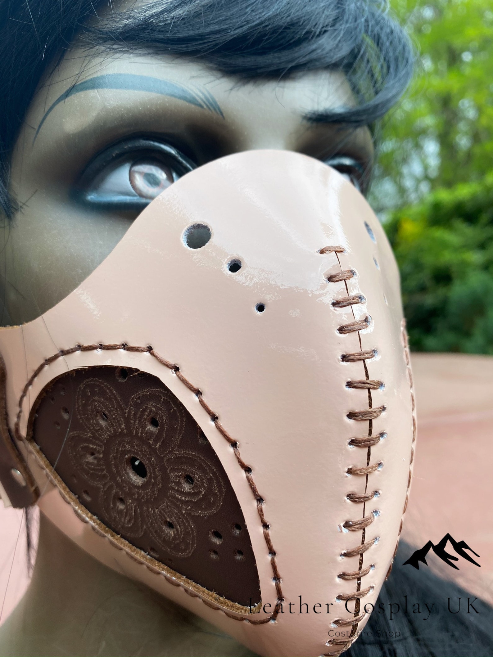 Leather Mask Biker Mask Handmade Steampunk Real Etsy