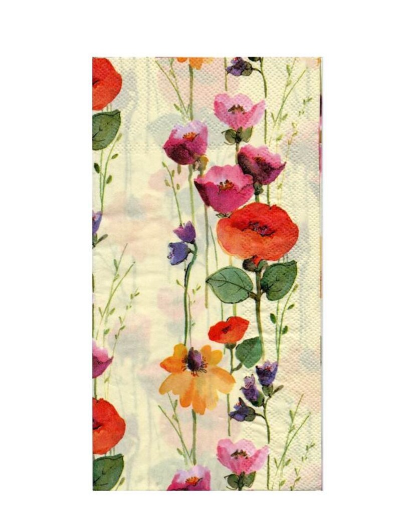 Floral Botanical Paper Napkins for Decoupage Collage Mixed Etsy