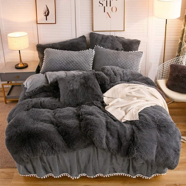 Faux Fur Bedspread Etsy