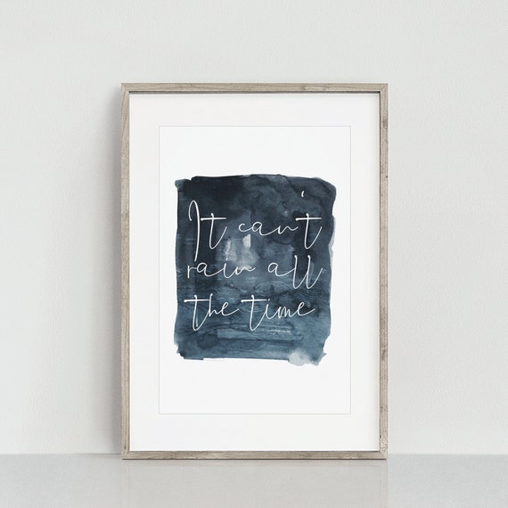 The Notebook Quote Printable Artwork Instant Downloadable Watercolour Print Wall Art Poster Typography Movie Gift Home Decor