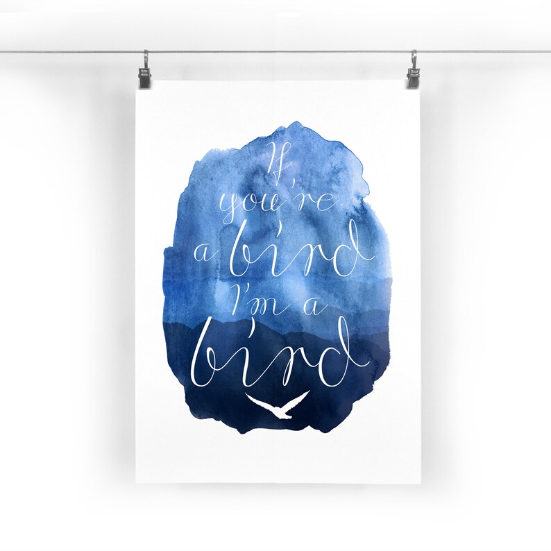 The Notebook Quote Printable Artwork Instant Downloadable Watercolour Print Wall Art Poster Typography Movie Gift Home Decor