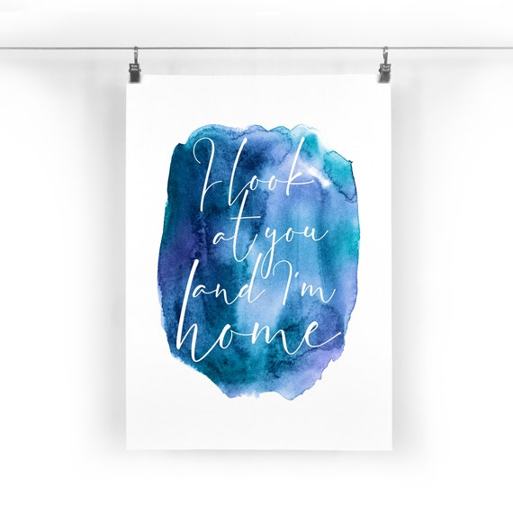 The Notebook Quote Printable Artwork Instant Downloadable Watercolour Print Wall Art Poster Typography Movie Gift Home Decor