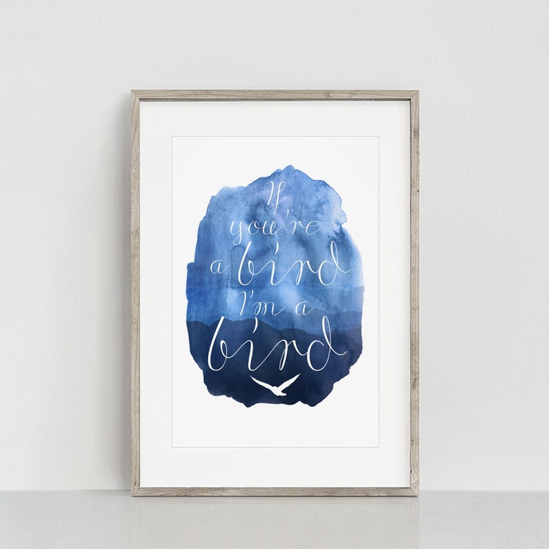 The Notebook Quote Printable Artwork Instant Downloadable Watercolour Print Wall Art Poster Typography Movie Gift Home Decor