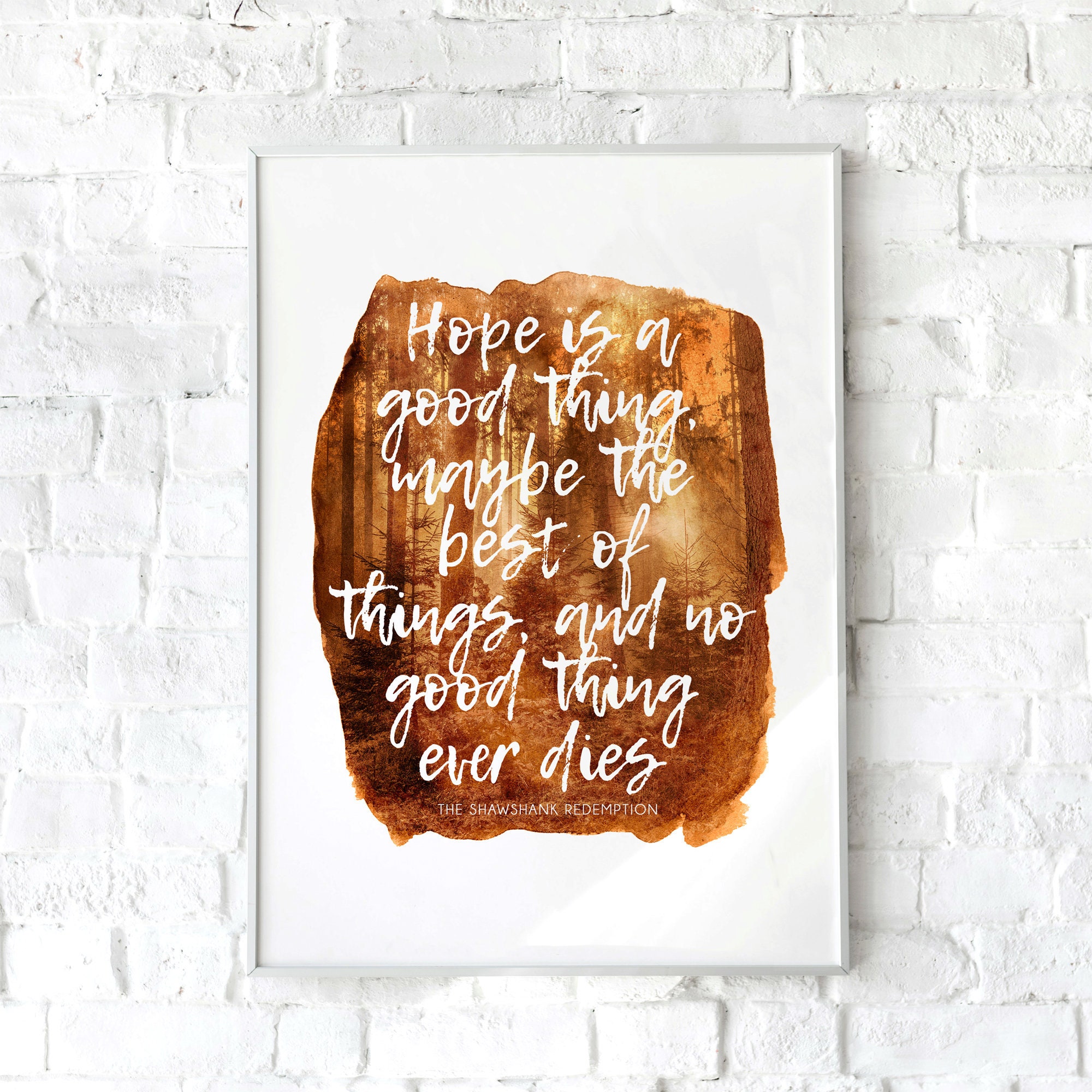 The Notebook Quote Printable Artwork Instant Downloadable Watercolour Print Wall Art Poster Typography Movie Gift Home Decor