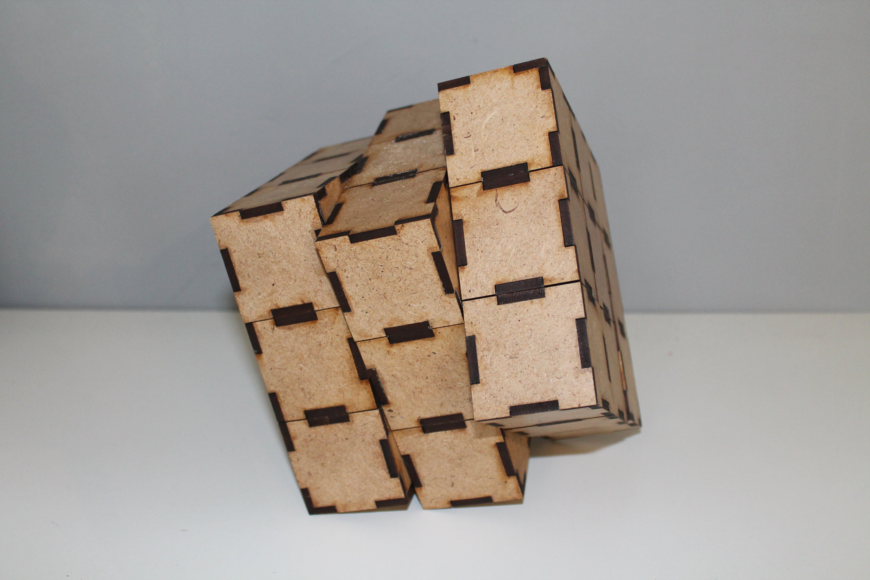 Rubik's Cube 4mm Real working DFX File for laser all wood Etsy