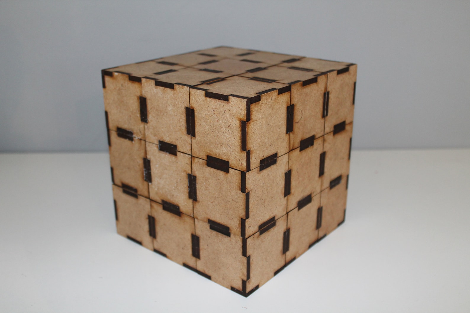 Rubik's Cube 3mm Real Working DFX File for Laser All Wood Kit DIY