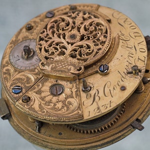Attractive Antique Georgian Verge Fusee Pocket Watch Relic