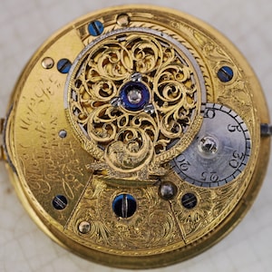 Attractive Antique Georgian Verge Fusee Pocket Watch Relic