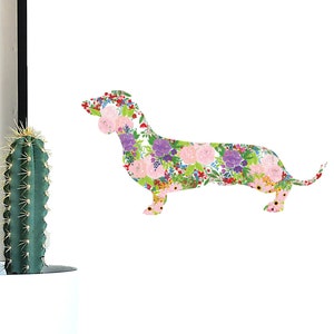 Floral Dachshund svg, Dachshunds, Floral, dog svg, Heat transfer | Sublimation PNG | Digital Download | Printable Art | Digital Art