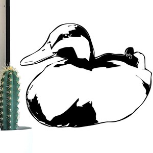 Sitting Duck Vector Art SVG, Duck Vector, Duck PNG, Duck svg, Duck DXF, Animal Cut File, Duck Print, Duck Art, Bird svg, Bird Cut File