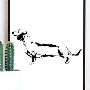 Dachshund, Weiner Dog Vector Art, Cut Files, Dog SVG, Dachshund Cut Files | Sublimation PNG | Digital Download | Printable Art | Digital Art