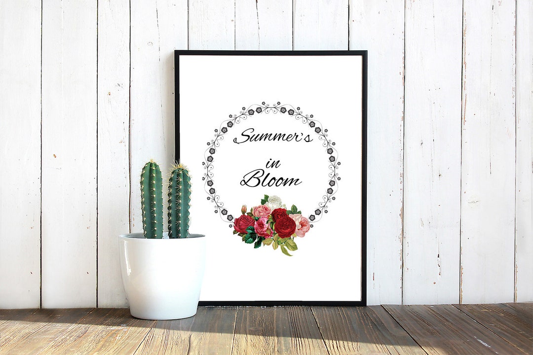 Summers in Bloom Roses SVG, Flowers SVG, Roses, Flowers Cut Files