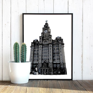 Liverpool Liver Building SVG, Architecture svg, Decal, Cut Files, Clipart | Sublimation PNG | Digital Download | Printable Art | Digital Art