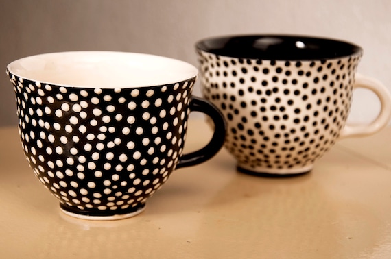 Ceramic cup, Handmade cup, Pottery, Coffee cup, Tea cup, Tea sets, Dots Ceramic cup, Handmade cup, Pottery, Coffee cup, Tea cup, Tea sets, Dots