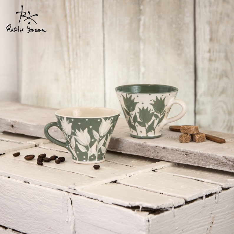 Ceramic cup, Handmade cup, Pottery, Coffee cup, Tea cup, Tea sets, Dots Ceramic cup, Handmade cup, Pottery, Coffee cup, Tea cup, Tea sets, Dots