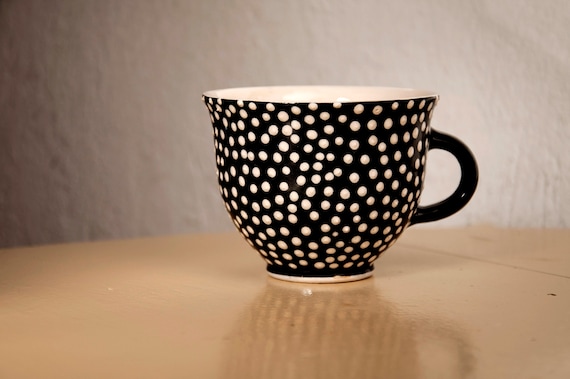 Ceramic cup, Handmade cup, Pottery, Coffee cup, Tea cup, Tea sets, Dots Ceramic cup, Handmade cup, Pottery, Coffee cup, Tea cup, Tea sets, Dots