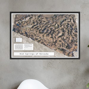 Hot Springs of Nevada Gerahmt Poster
